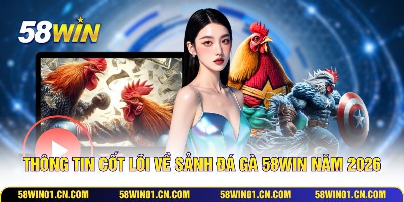 Thông tin cốt lõi về sảnh đá gà 58WIN năm 2026